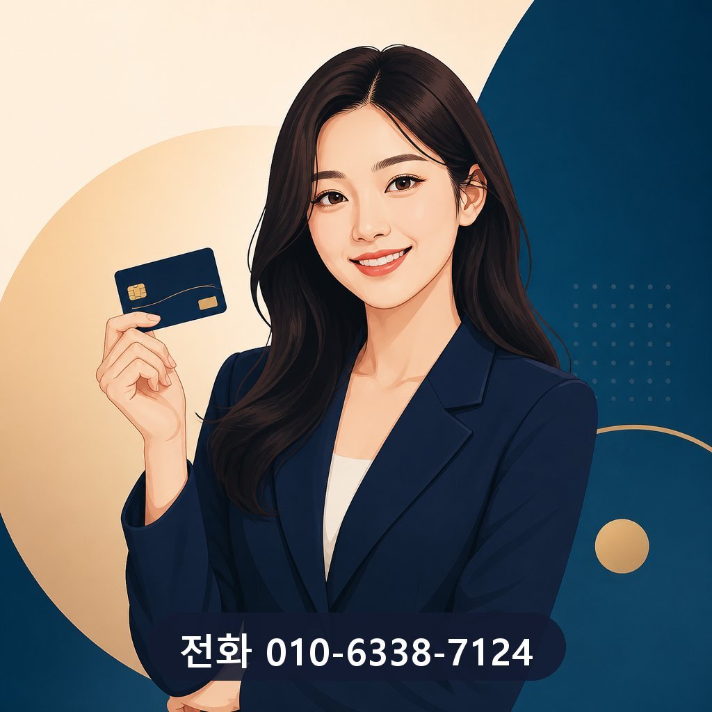 신용카드 카드깡 대표 이미지 · 문의 010-6338-7124